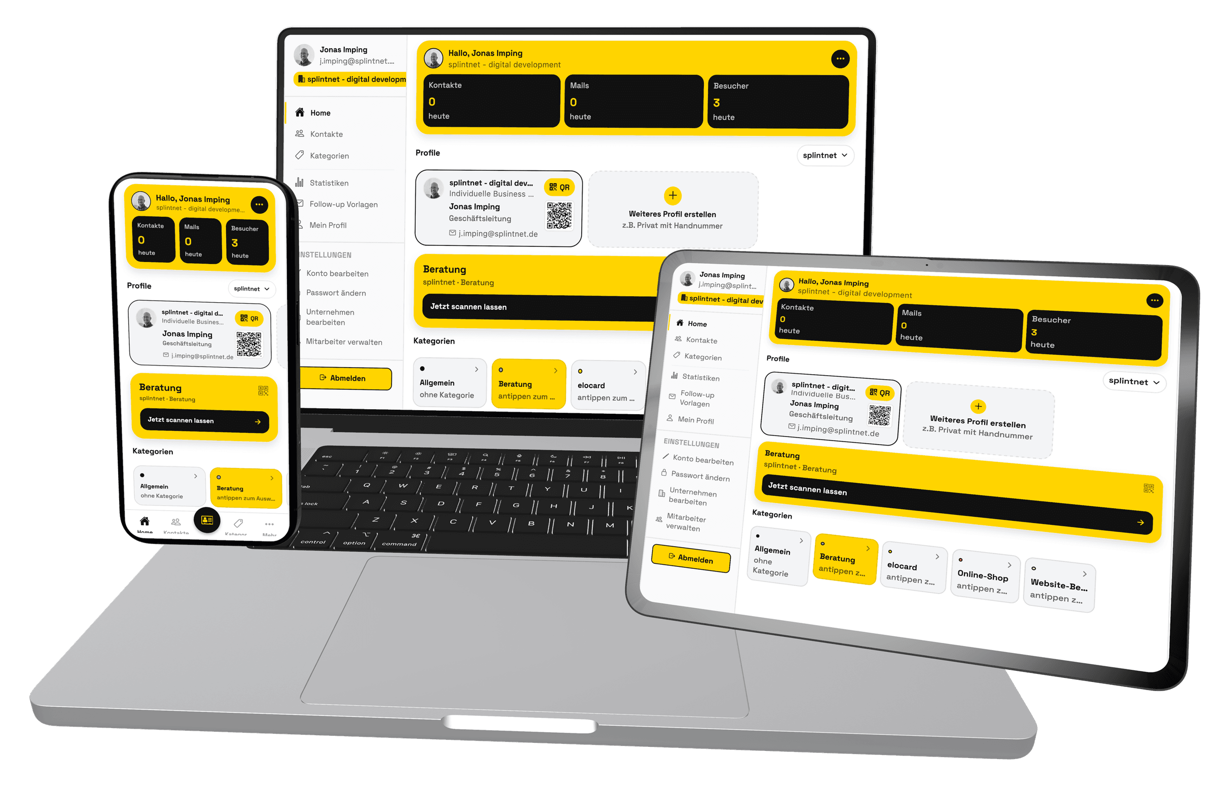 EloCard auf Smartphone, Laptop und Tablet